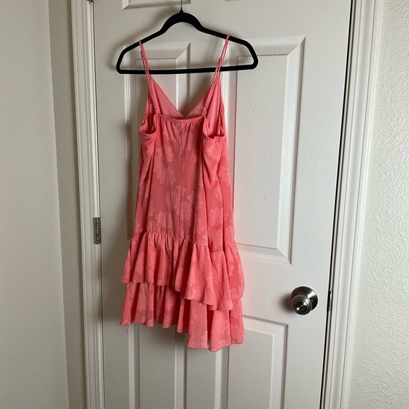 Women's Triangle Cup Tiered Mini Skater Dress - Wild Fable Pink Size large - Picture 9 of 10